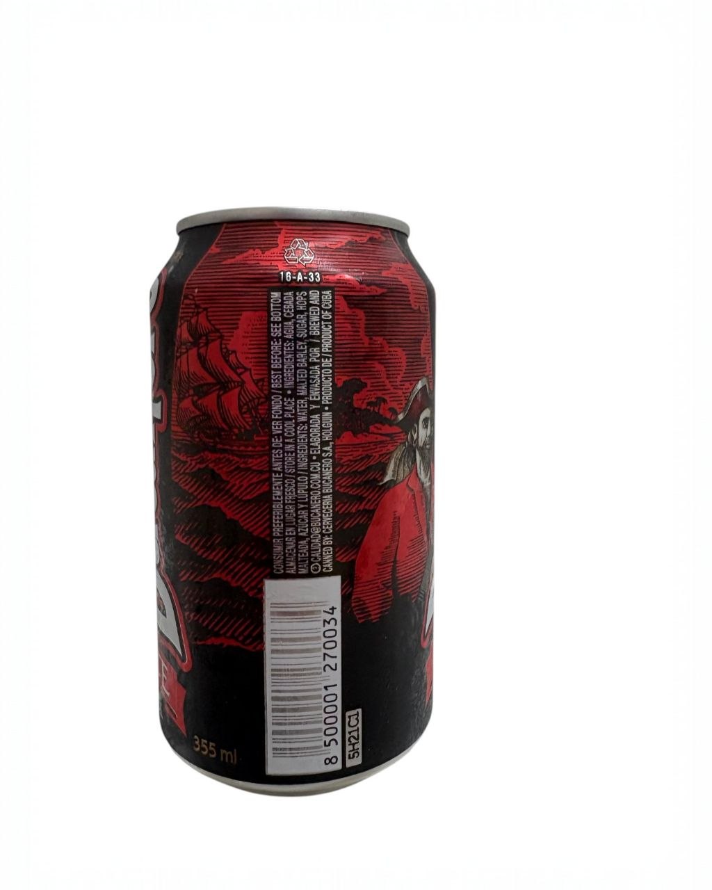 Cerveza Bucanero, Fuerte, 355ml